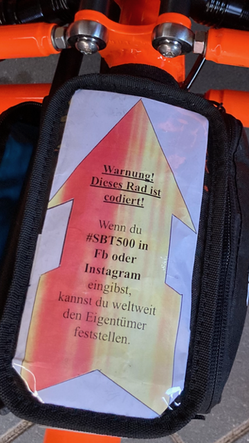Auf Google ist der Eigentümer des Rades weltweit zu erkennen